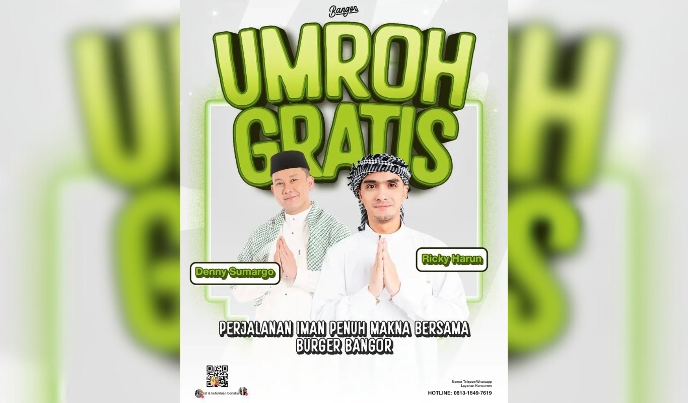Umroh 2026 Bareng Ricky Harun Cuma di Umroh Bersama Burger Bangor!